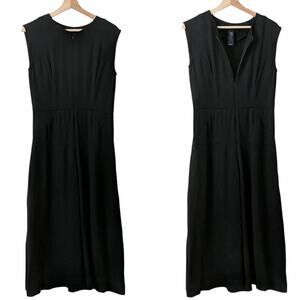 Zero + Maria Cornejo Zip Up Front Jumpsuit Black 4